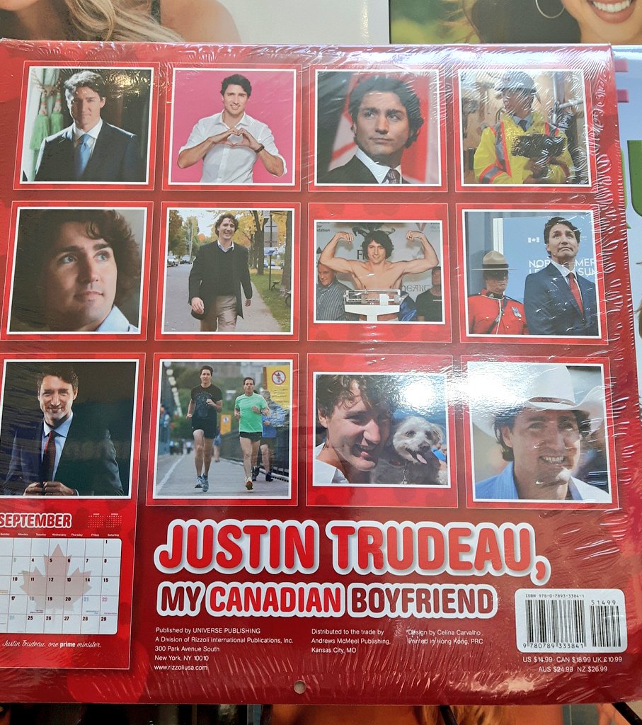 You can now get a Justin Trudeau boyfriend calendar. Blog CFCY